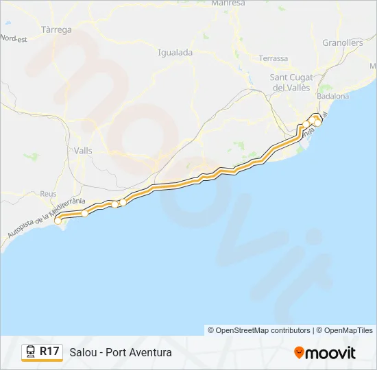 R17 Train Line Map