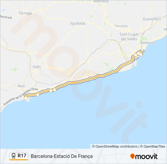 R17 Train Line Map