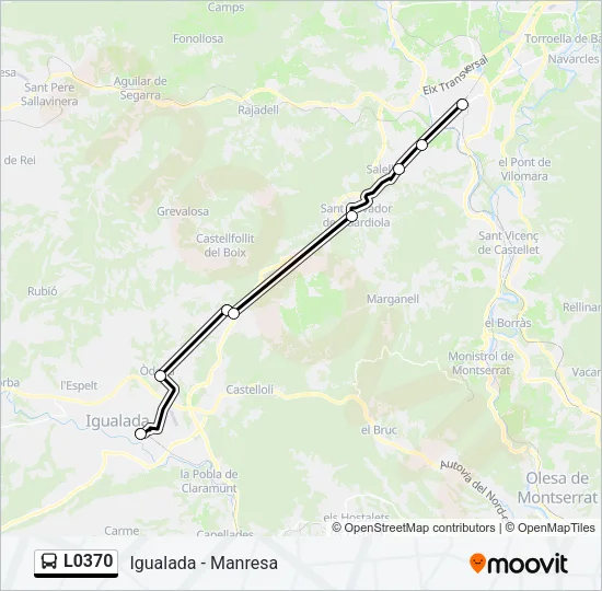 L0370 Bus Line Map
