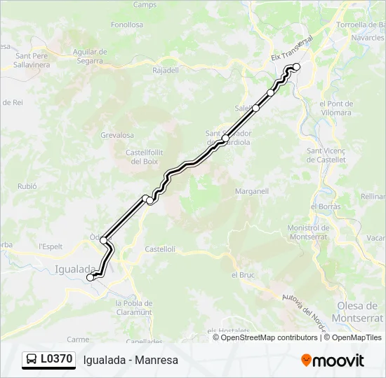 L0370 Bus Line Map