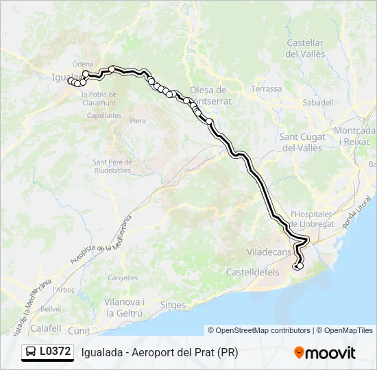 L0372 Bus Line Map