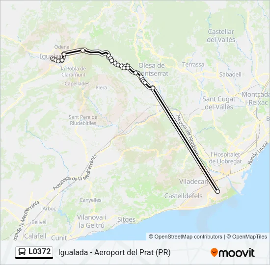 L0372 Bus Line Map