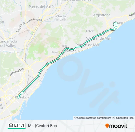 E11.1 Bus Line Map