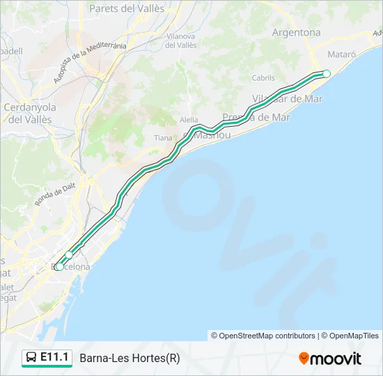 E11.1 Bus Line Map