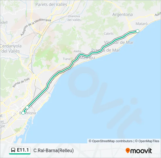 E11.1 Bus Line Map