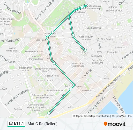 E11.1 Bus Line Map