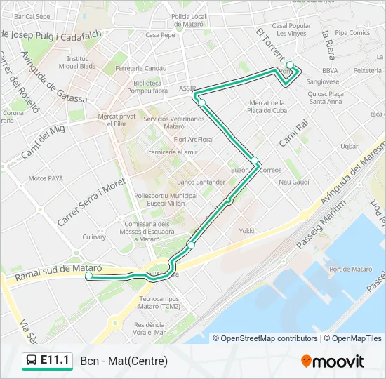 E11.1 Bus Line Map