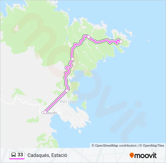 33 Bus Line Map