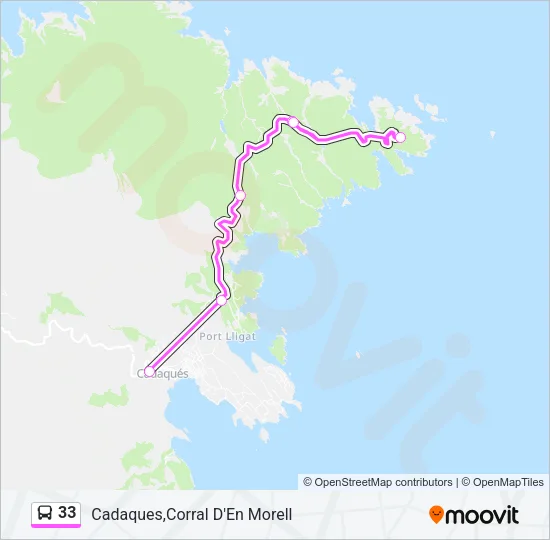 33 Bus Line Map