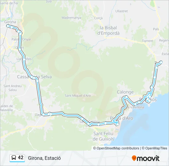 42 Bus Line Map