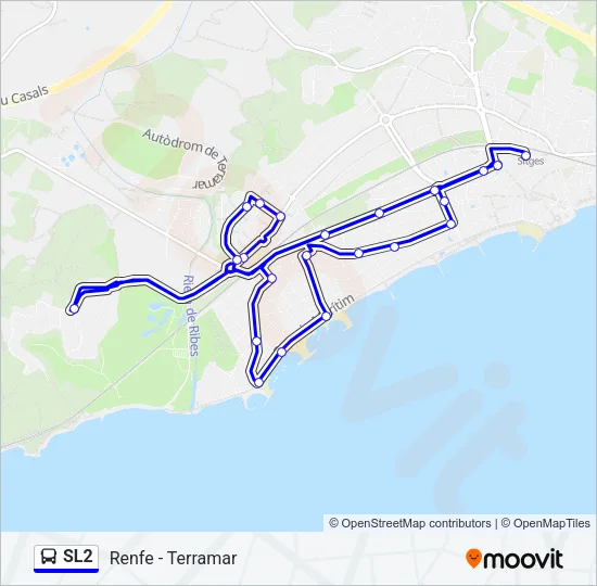 SL2 Bus Line Map