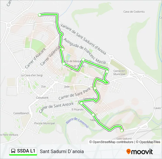 SSDA L1 Bus Line Map