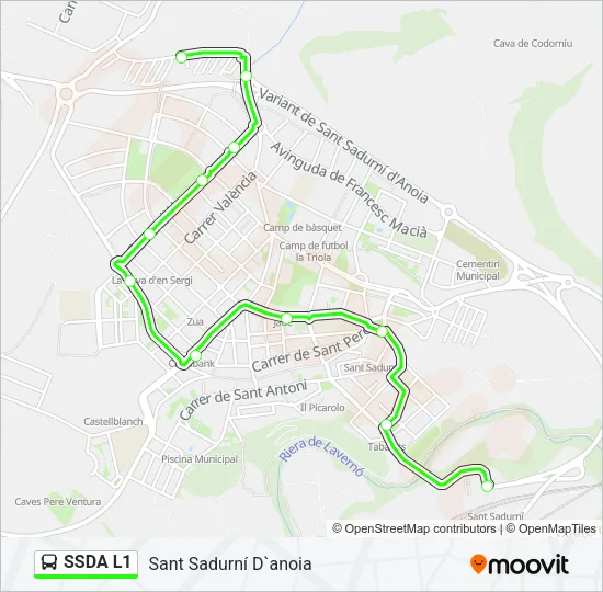 SSDA L1 Bus Line Map