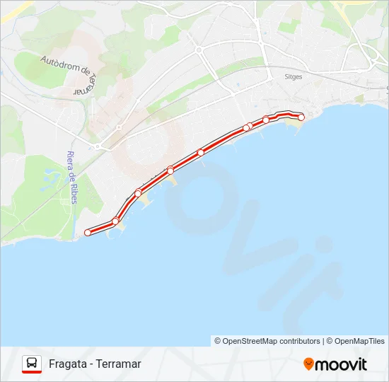 TRENSITGES Bus Line Map