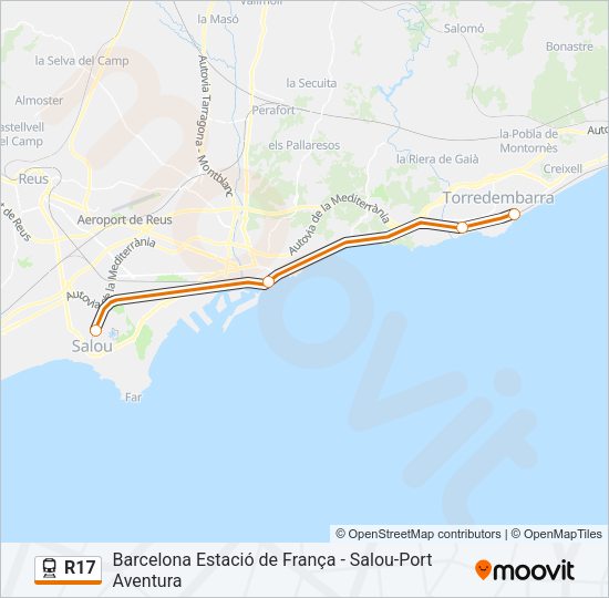R17 Train Line Map