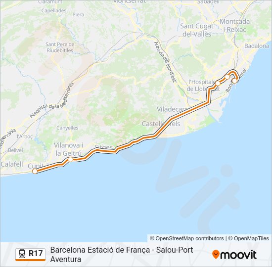 R17 Train Line Map