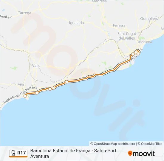 R17 Train Line Map