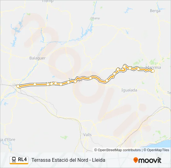 RL4 Train Line Map