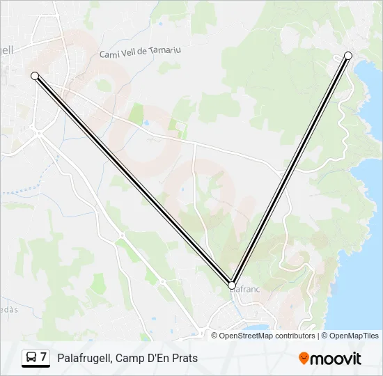 7 Bus Line Map