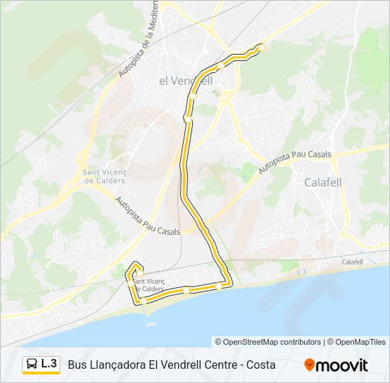 L.3 Bus Line Map