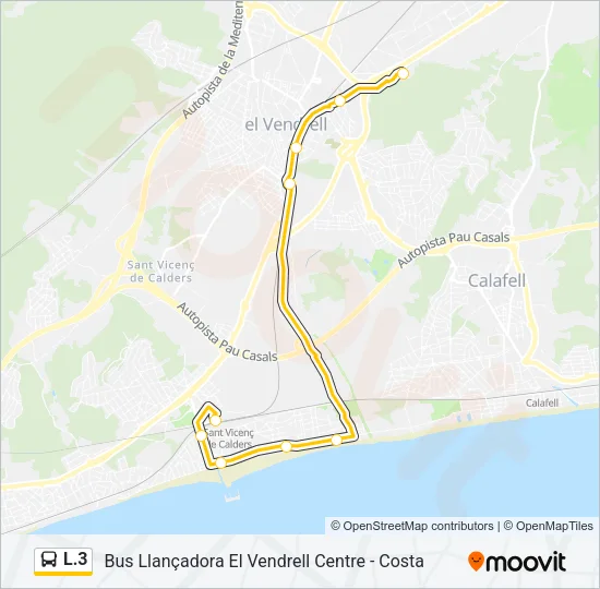L.3 Bus Line Map
