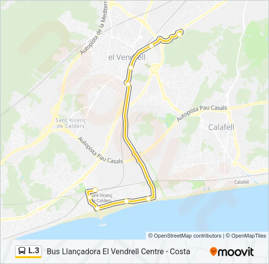 L.3 Bus Line Map