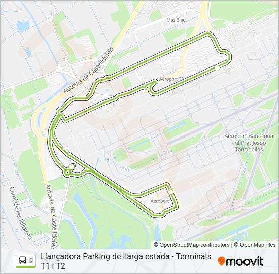 Mapa de ✈ de autobús