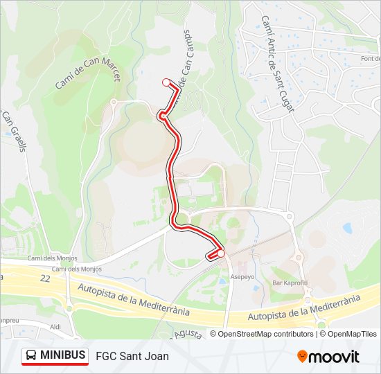 MINIBUS Bus Line Map