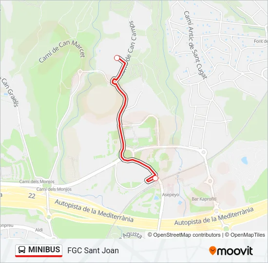 MINIBUS Bus Line Map