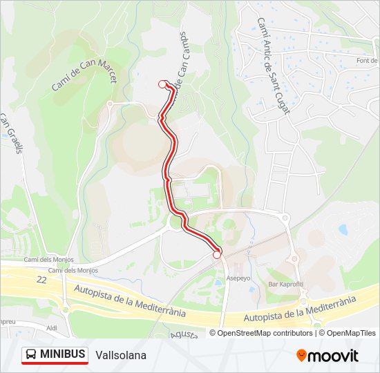 MINIBUS Bus Line Map