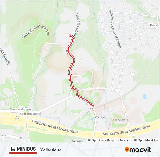 MINIBUS Bus Line Map