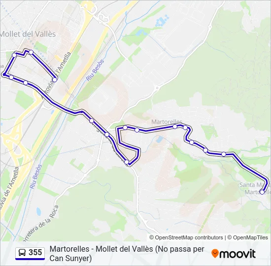 355  Line Map