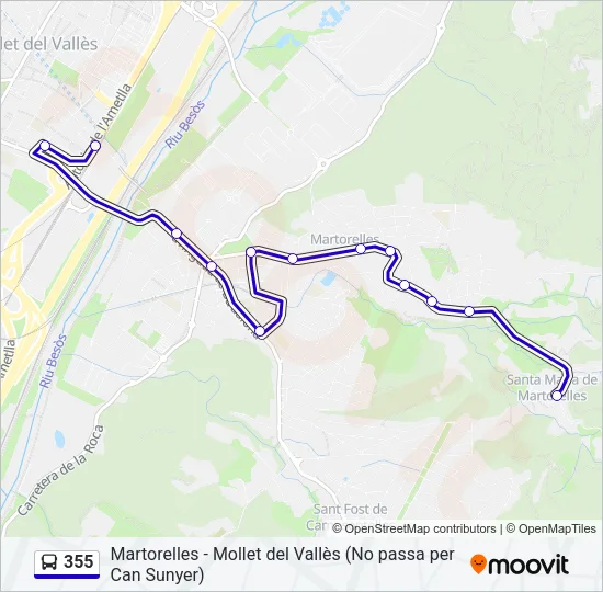 355  Line Map