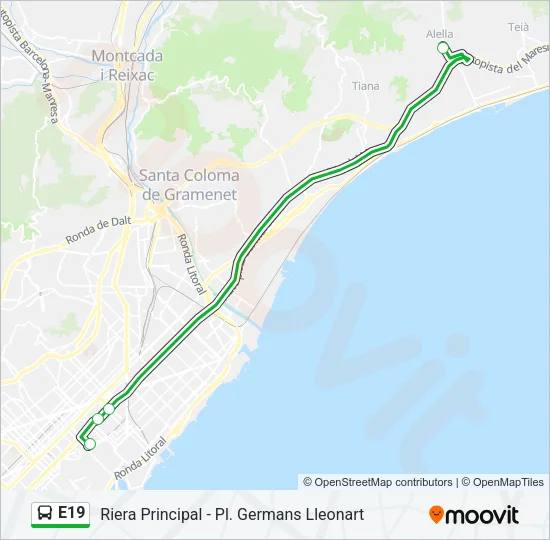 E19  Line Map