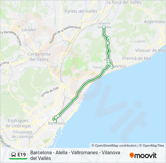 E19  Line Map