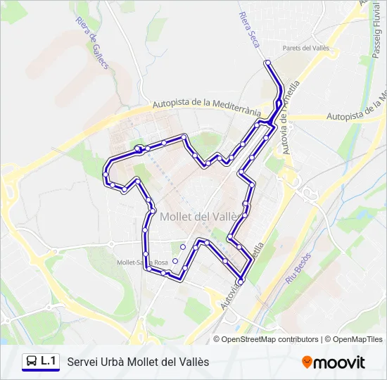 L.1 Bus Line Map