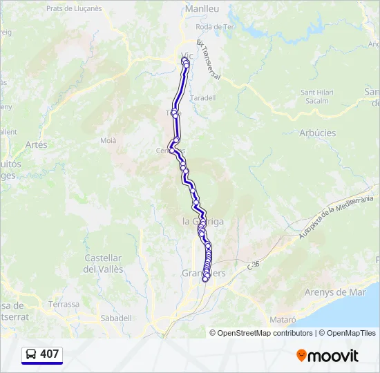 407  Line Map