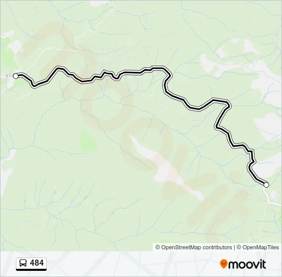 484 Bus Line Map