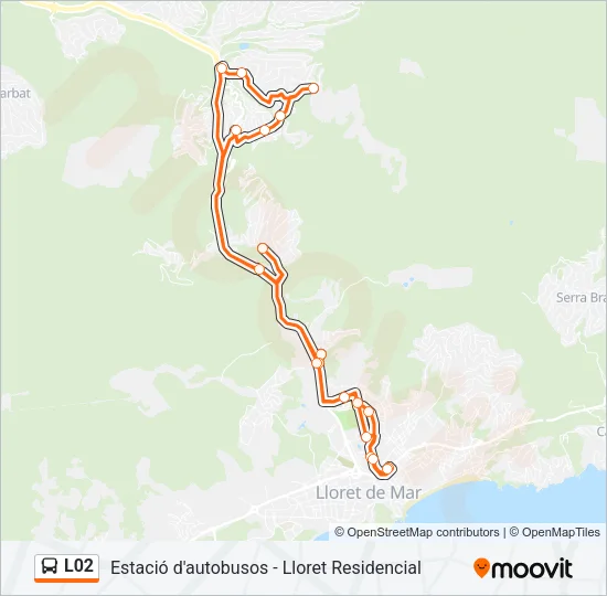 L02 Bus Line Map
