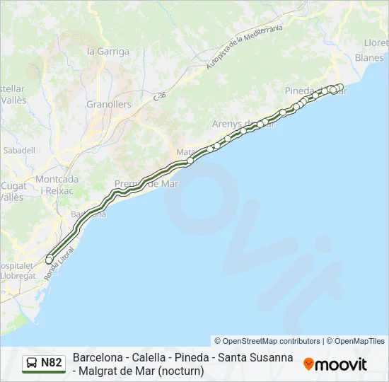 N82  Line Map
