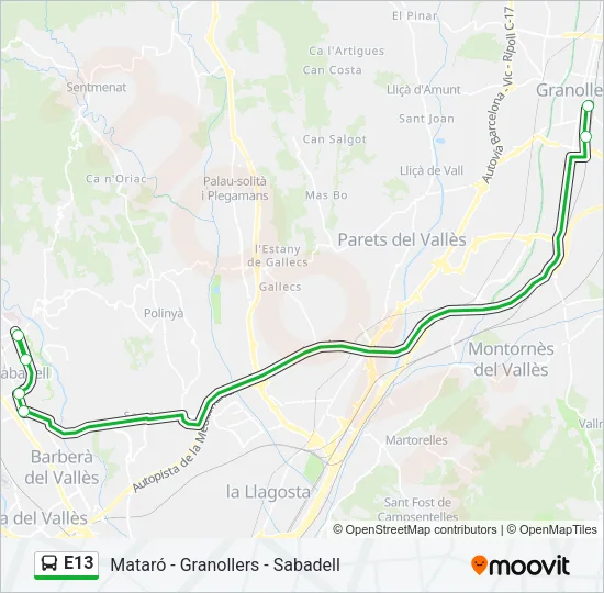 E13  Line Map