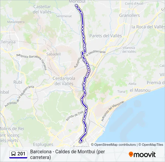 201  Line Map