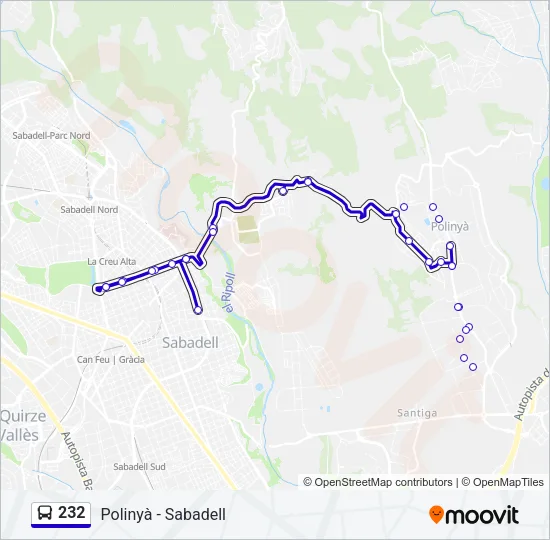 232  Line Map
