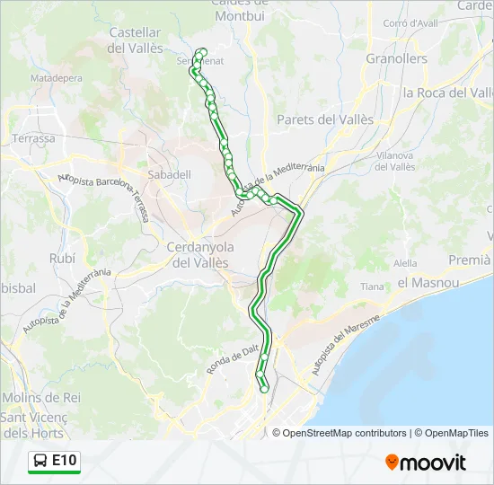 E10  Line Map