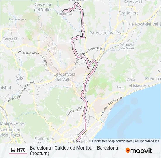 N70  Line Map