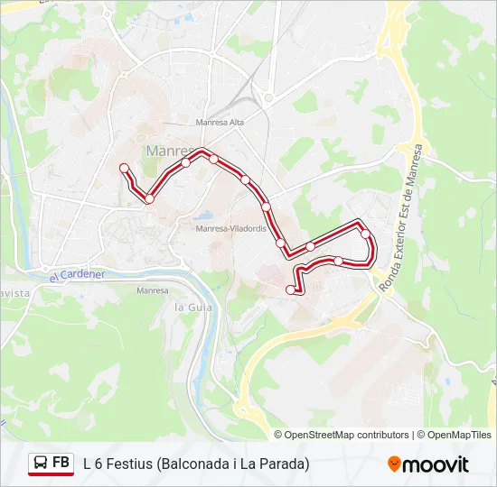 FB bus Mapa de línia