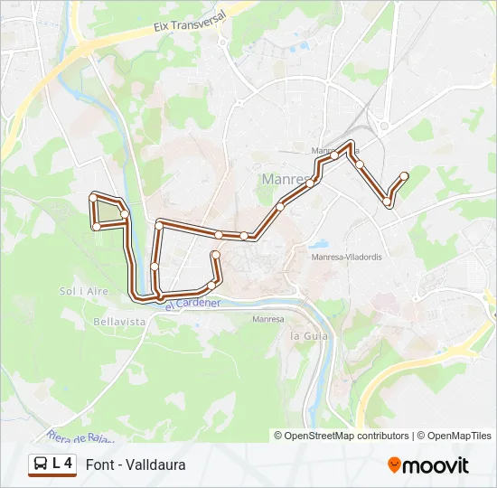 L 4 Bus Line Map