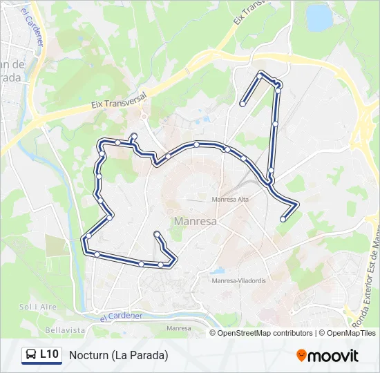L10 Bus Line Map