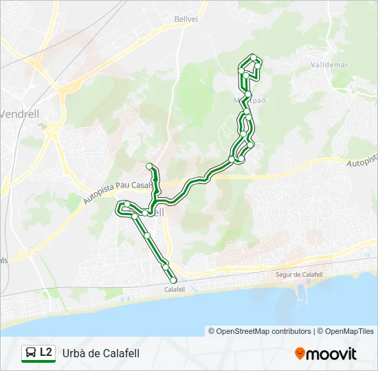 L2 Bus Line Map