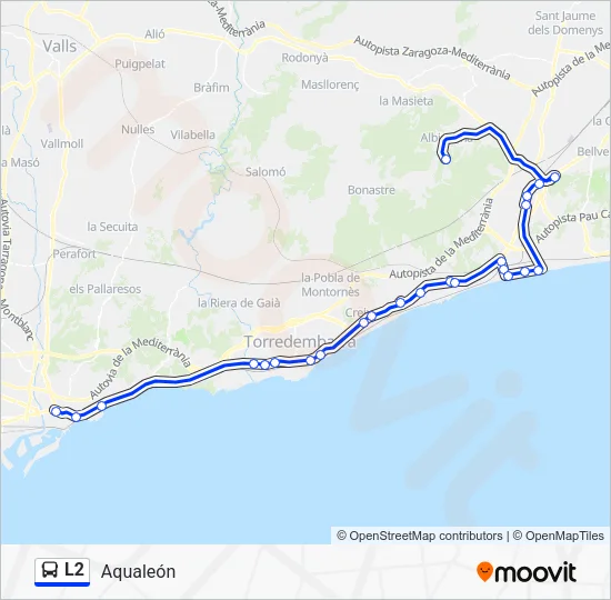 L2 Bus Line Map